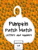 Pumpkin Patch Match (Letters and Numbers)