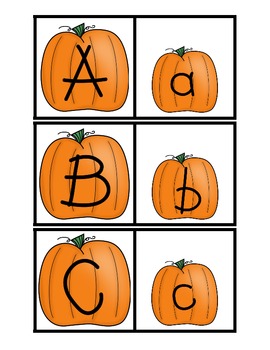 Pumpkin Patch Match Math and Literacy Tubs for Common Core by Shannon ...