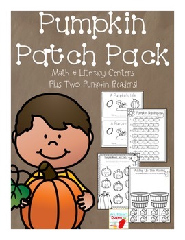 Preview of Pumpkin Patch Pack: Math and Literacy Centers