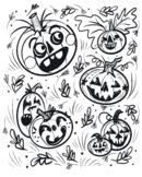 Pumpkin Patch Pals - coloring sheet