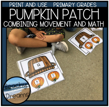 Preview of Pumpkin Patch Part Part Whole Movement Activity | Number Bonds | Add Subtract