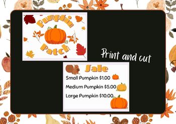 Preview of Pumpkin Patch Purposeful Play
