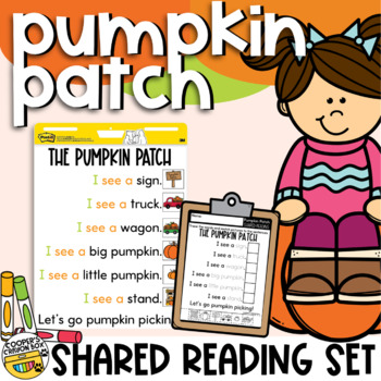 Preview of Pumpkin Patch | Shared Reading Set | Project & Trace Chart, Sight Words, Vocab