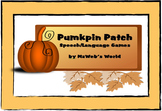 Pumpkin Patch Speech and Language Games by MzWeb's World