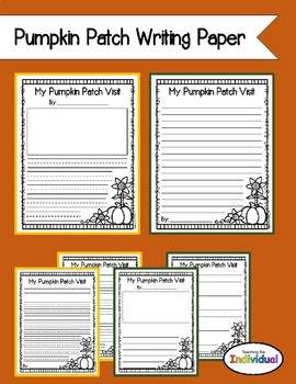 Pumpkin Patch Writing Paper by Teaching the Individual | TpT