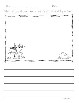FREEBIE! Pumpkin Patch Writing Prompt by Katie Byrd | TpT