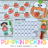 Pumpkin Picking - Fall Sight Word Practice - Fry's Sight W