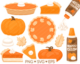 Pumpkin Pie Clipart - SVG, PNG, EPS Images - Pumpkin Spice