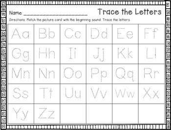 Pumpkin Pie Matching- Initial Sounds by Crystal Lee | TPT