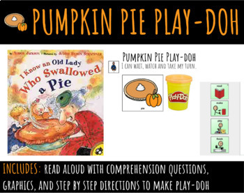 Preview of Pumpkin Pie Play-Doh, Step by Step Recipe and EdPuzzle Read Aloud