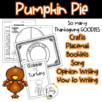 Preview of Pumpkin Pie Project: Thankful Crafts & Gobble The Turkey Song