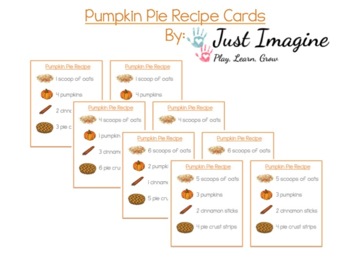 pumpkin pie recipe card