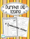 Pumpkin Pie Tasting and Graphing