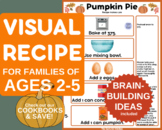 Pumpkin Pie Visual Recipe for Toddlers, Simple Preschool H