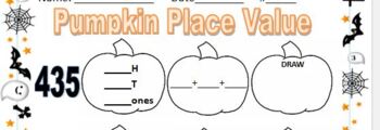 Preview of Pumpkin Place Value