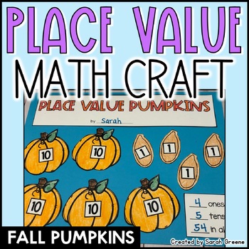 Preview of Pumpkin Place Value Activity - Fall Math Craft