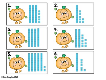 Pumpkin Place Value freebie by Swimming into Second | TpT