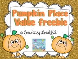 Pumpkin Place Value freebie