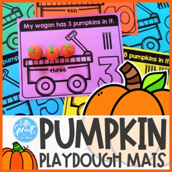 Preview of Pumpkin Playdough Mats ●  Counting Activity 1-20 ● PreK, Preschool, Kinder