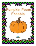 Pumpkin Poem Freebie