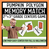 Pumpkin Polygon Match - Halloween Math Center for Grades 2 & 3