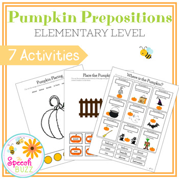 Preview of Pumpkin Prepositions