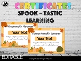 Pumpkin Prowess: Fall-tastic Learning Certificates