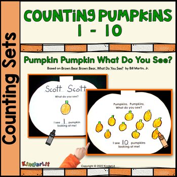 Counting Pumpkins by KinderLit | Teachers Pay Teachers