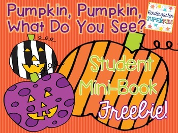 Preview of Pumpkin, Pumpkin, What Do You See? Emergent Reader Mini-Book