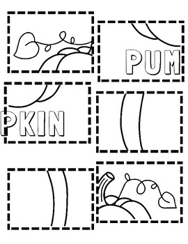 Pumpkin Puzzle Coloring Page by Crazy Busy in First TPT