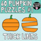Pumpkin Puzzle Templates Puzzle Clipart by Teacher Karma TPT