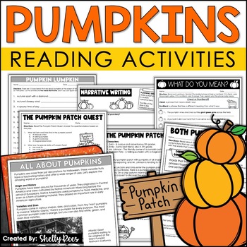 Preview of Pumpkin Reading Comprehension Activities - Fall Reading Passages