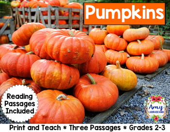 Preview of Pumpkin Reading Passages
