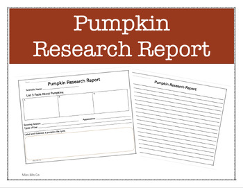Preview of Pumpkin Research Report