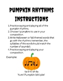 Pumpkin Rhythm Composition Activity