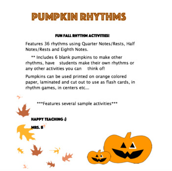 Preview of Pumpkin Rhythms