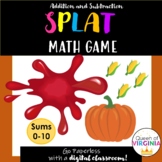 Pumpkin SPLAT! Digital Math Game and Center  Number Sense 
