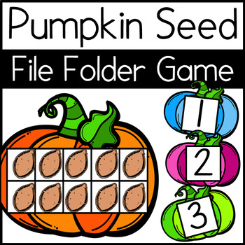 Preview of Pumpkin Seed Count & Match File Folder Game