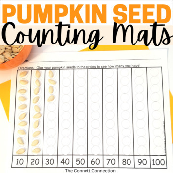 Preview of Pumpkin Seed Counting Mats | A Pumpkin Investigation Activity