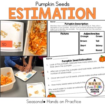 Preview of Pumpkin Seed Estimation Sheet