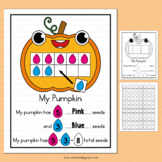 Pumpkin Seed Ten Frame Addition Math Mats Counting Fall Nu