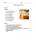 Pumpkin Shake Recipe with Follow-Up Questions