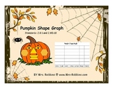 Pumpkin Shape Graph 2.G.1 and 2.MD.10