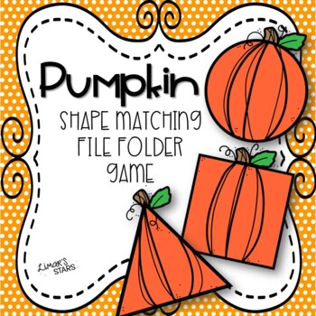 Preview of Pumpkin Shape Matching File Folder Game {Halloween}
