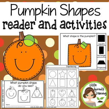 Pumpkin Shapes Emergent Reader and Shape Recognition Activities | TPT