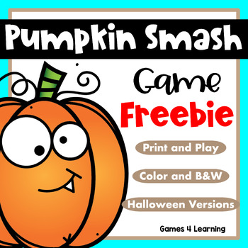 Preview of Free Pumpkin Activity: Print and Go Game for Thanksgiving, Halloween or Fall