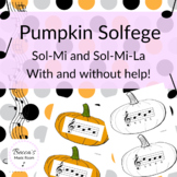 Pumpkin Solfege Cards for Sol-Mi and Sol-Mi-La