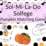 Pumpkin Solfege Matching Game for Do | Elementary Music Ce