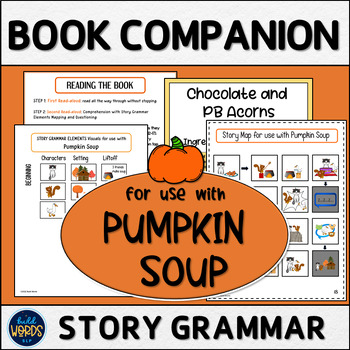 Preview of Fall Book Companion for Use with Pumpkin Soup Speech and Language Therapy