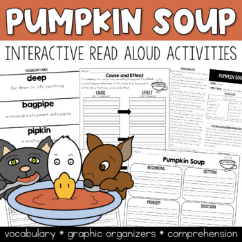 Preview of Pumpkin Soup Activities Interactive Read Aloud